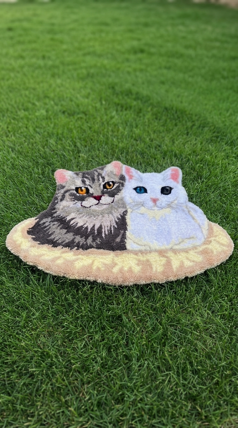 Kedi Portre Halı