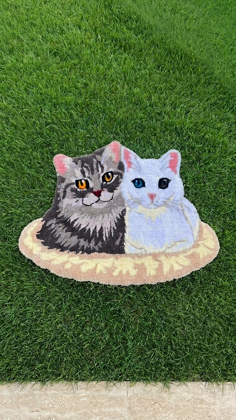Kedi Portre Halı